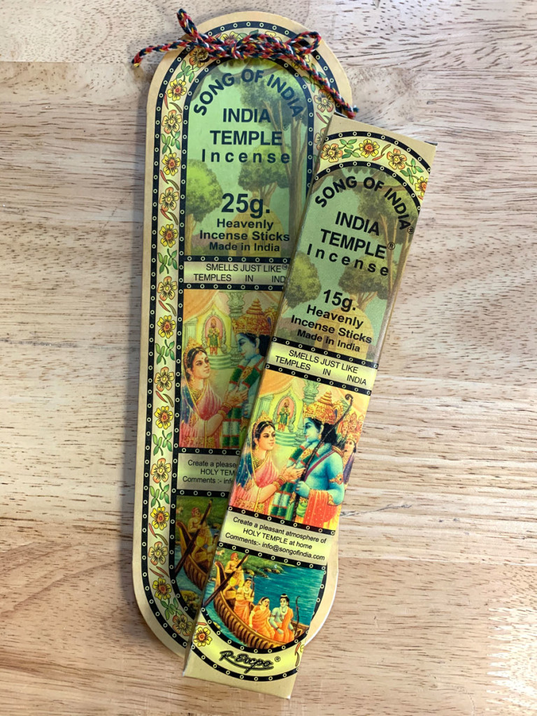 India Temple Blend Stick Incense 25g and 15g by Song of India